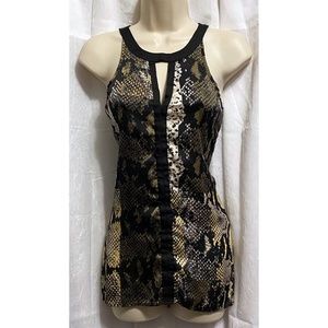 Kenneth Cole New York Snake Print Blousen tank top sz: XS